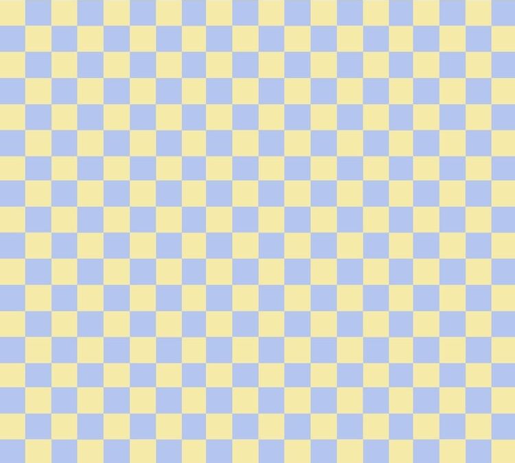 Karos Pastellgelbblau 140