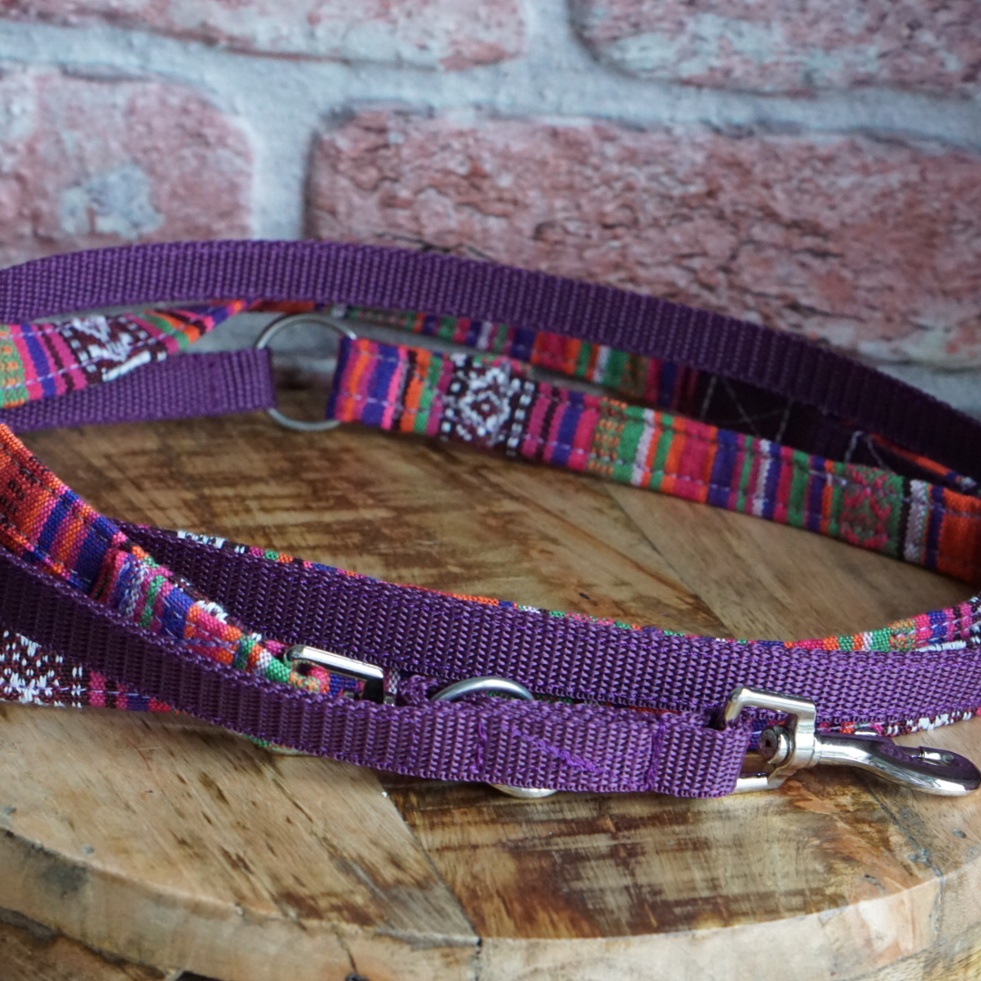 handsfree Leine Boho purple