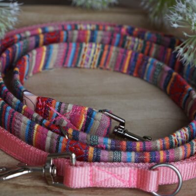handsfree Leine Boho rainbow