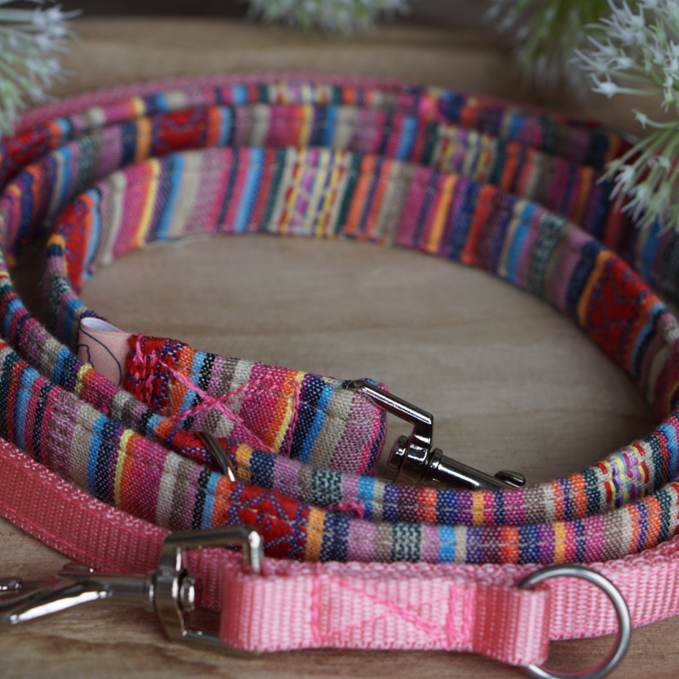 handsfree Leine Boho rainbow