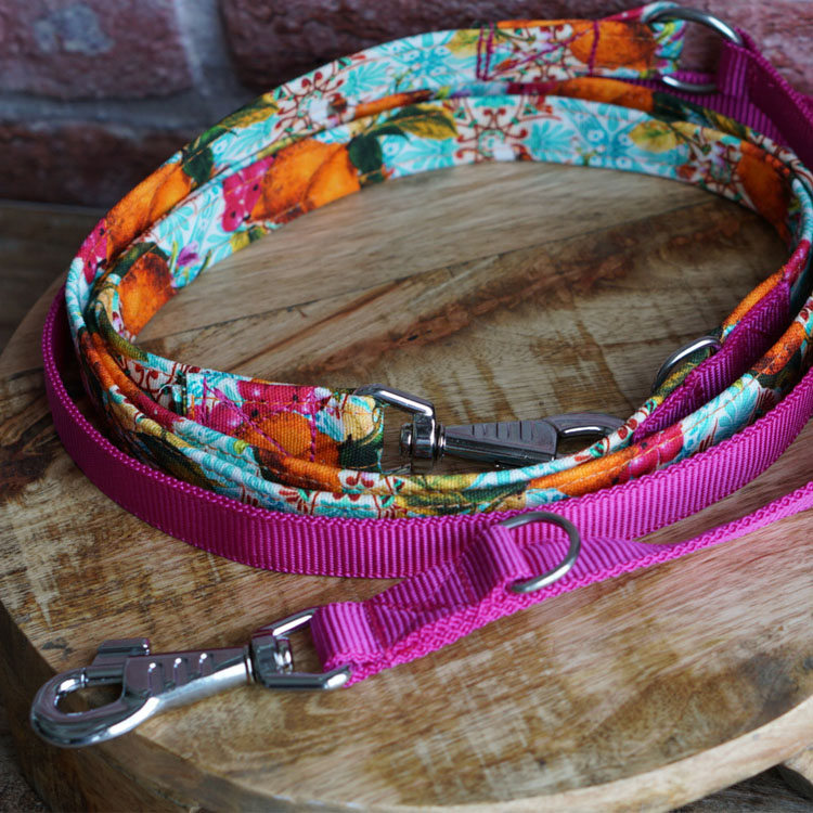 DUO Premium Leine Sweet Valencia - Magenta bis 40kg KGW