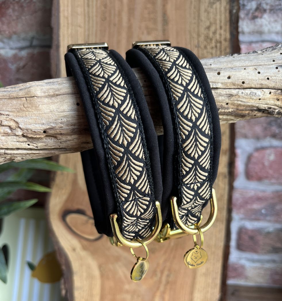 Halsband Black Boho Golden