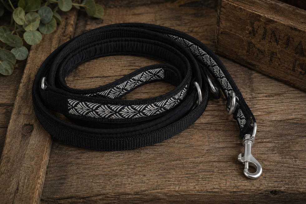 SOFT Leine Black Boho Silver
