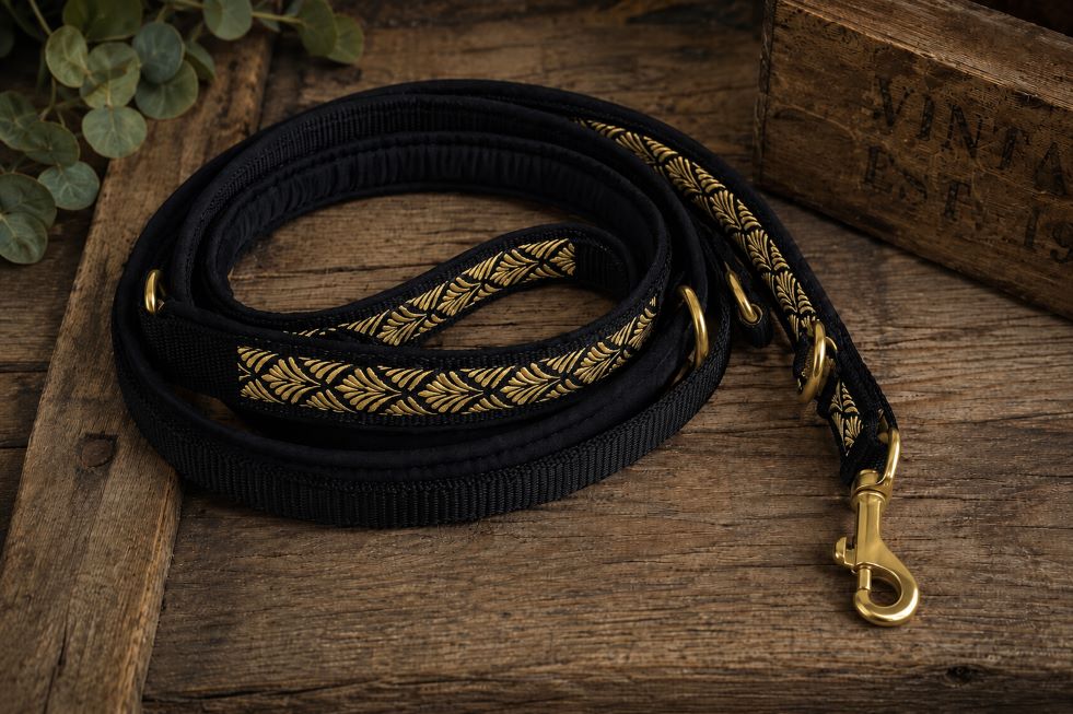SOFT Leine Black Boho Golden